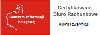 Certyfikowane Biuro Rachunkowe - Centrum Informacji Księgowej